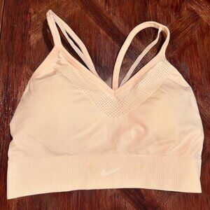 Nike Dri-Fit Sports Bra M Peach Racerback